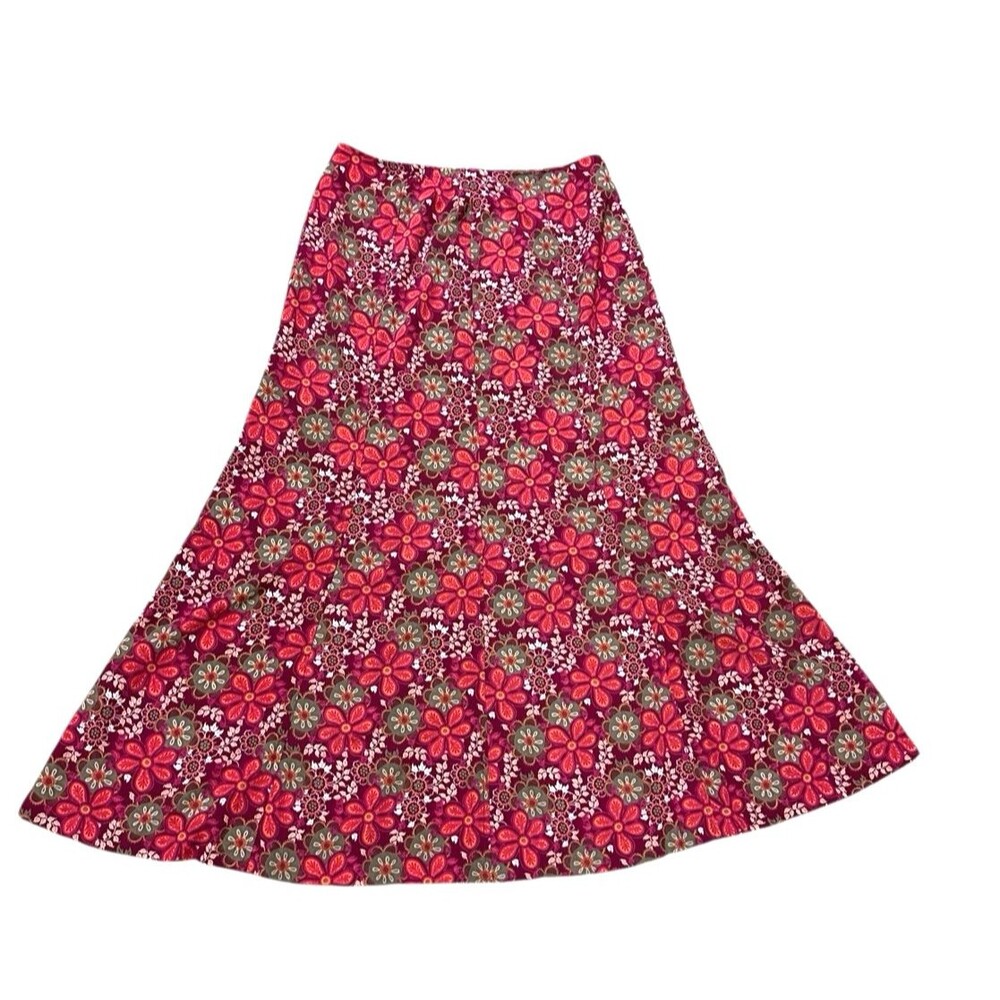 Floral Maxi Skirt Cottagecore whimsy Fairycore Festival Boho Y2K Sz 4
